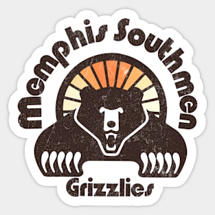 Memphis Southmen / Grizzlies Sticker